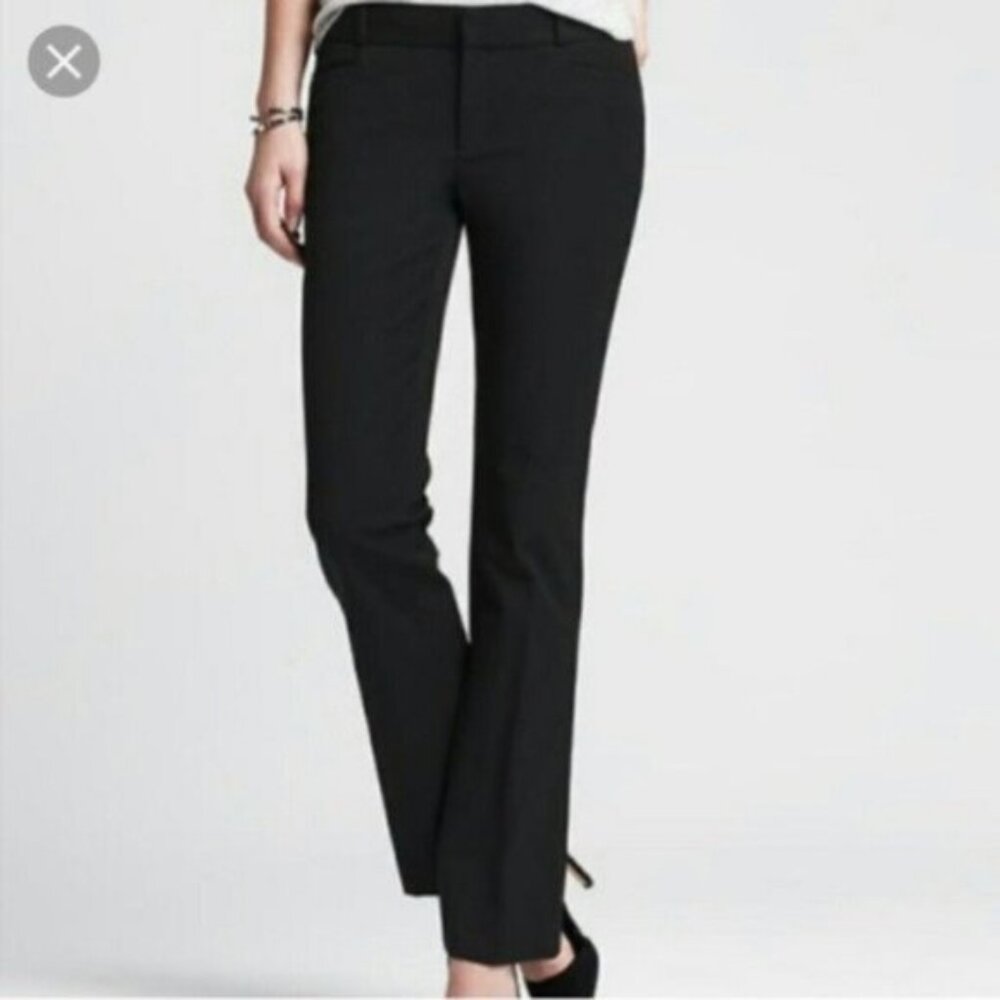 Banana Republic Women's Sloan Fit Black Trousers Size 4